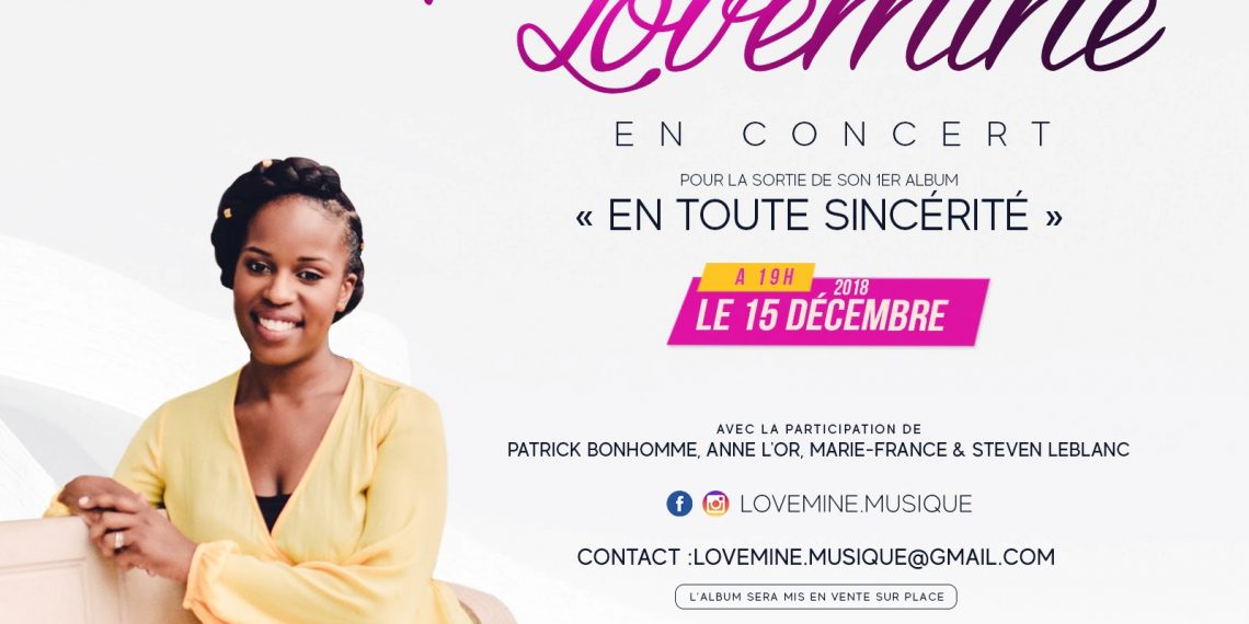 Lovemine présente son premier album : « En toute sincérité »
