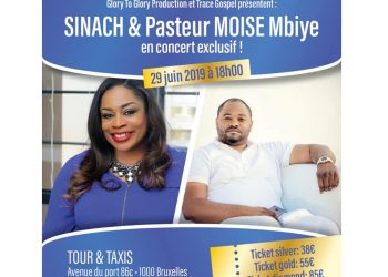Trace gospel et Glory to Glory production présentent Sinach et Moïse Mbiye en concert exclusif